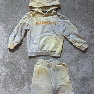 Balmain Kids Hoodie and Shorts Set
